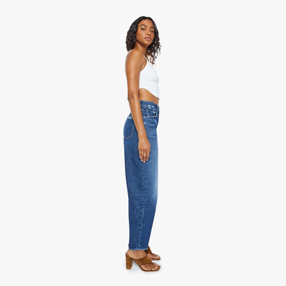Mother denim fangirl flood High-waisted jeans wide barrel leg size 27 - Picture 2 of 16